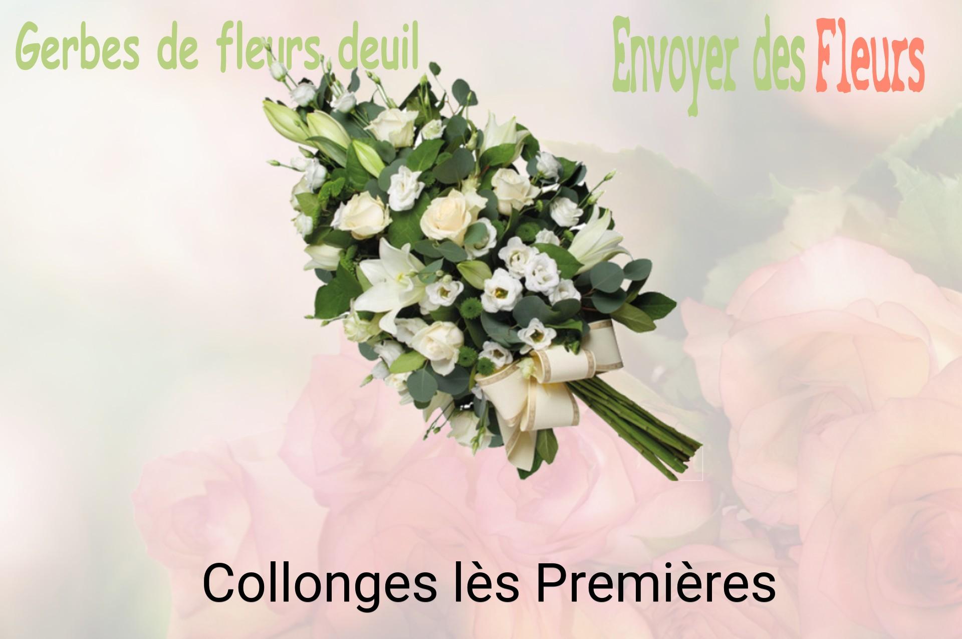 Gerbe de fleurs de deuil livrée à Collonges-lès-Premières